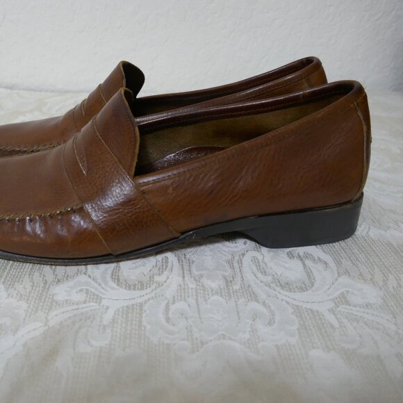 Cole Haan Country Crafted in Italy Brown Leather Penny Loafers 10 Med main image 9